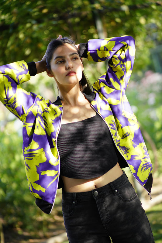 BOMBER MORADA/AMARILLO.