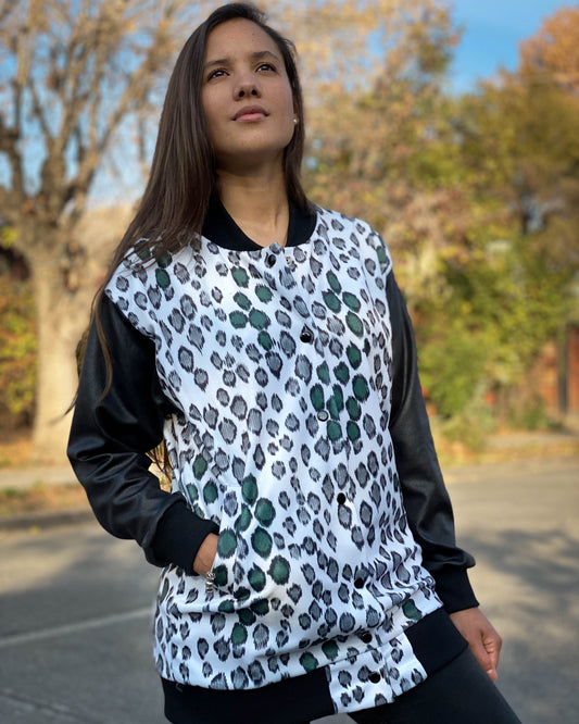 BOMBER PRINT BLANCA LARGA.
