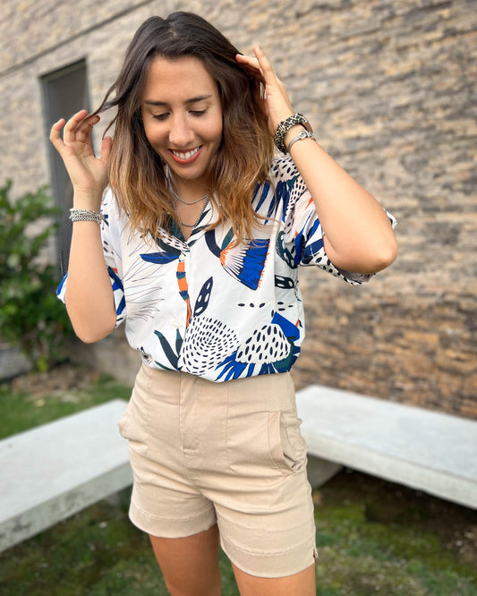 SHORT SASTRERO BEIGE.