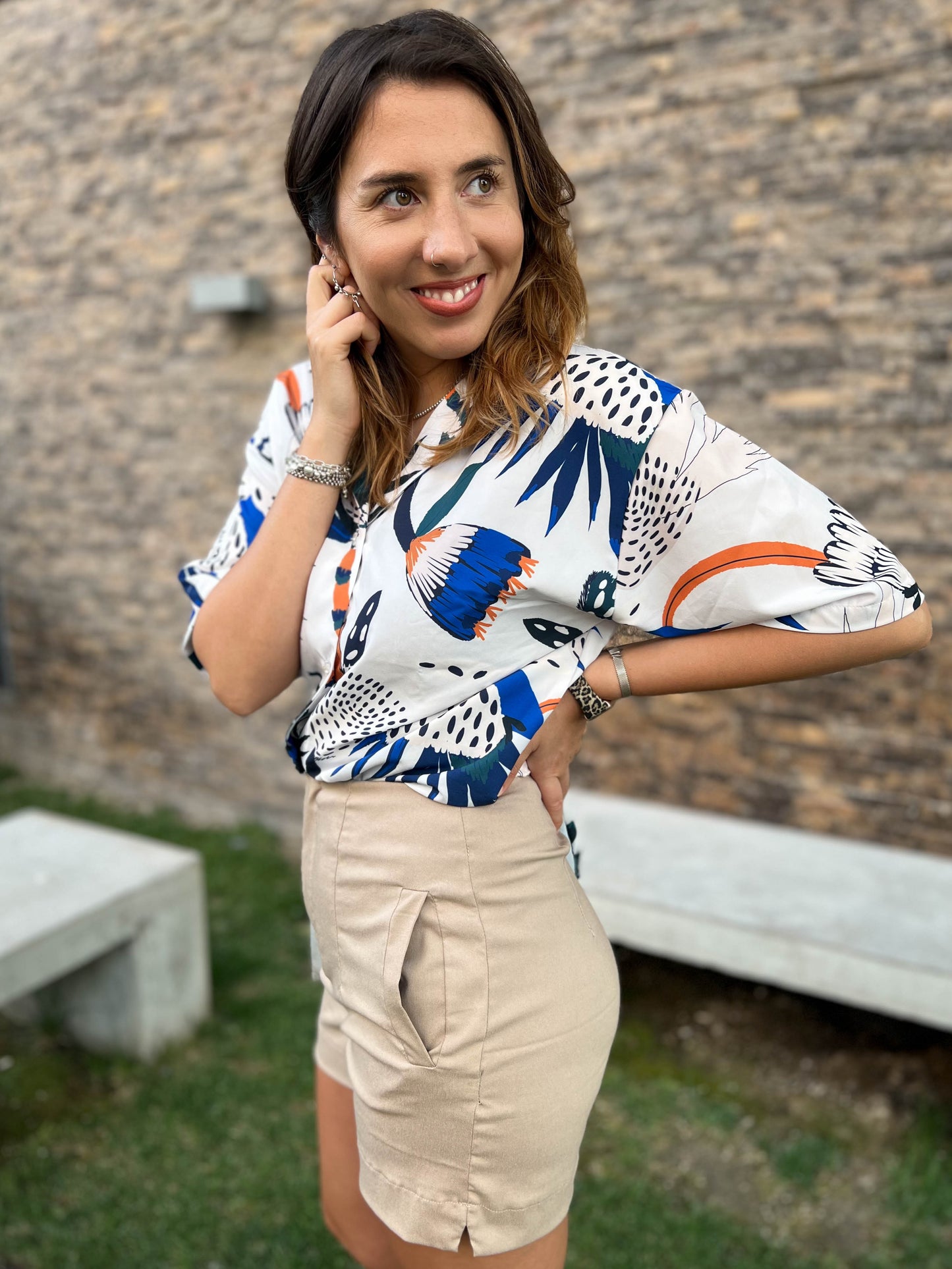 SHORT SASTRERO BEIGE.