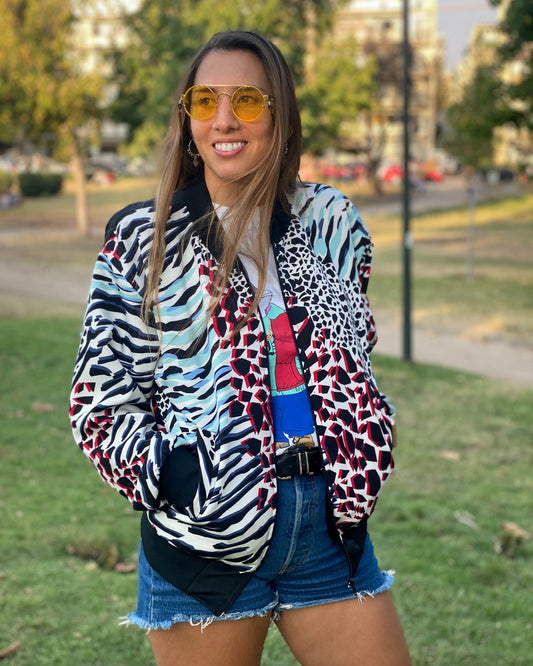 BOMBER JACKET PARTY ROJO.