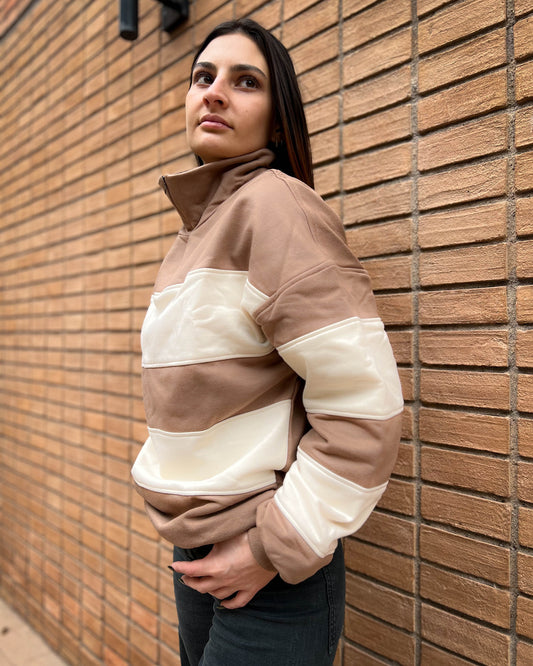 POLERON OVERSIZE COLOR CAMEL.