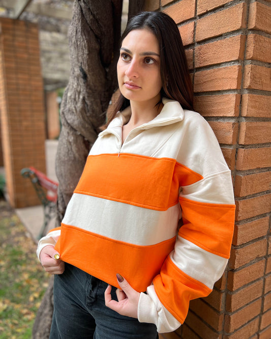 POLERON OVERSIZE NARANJO.