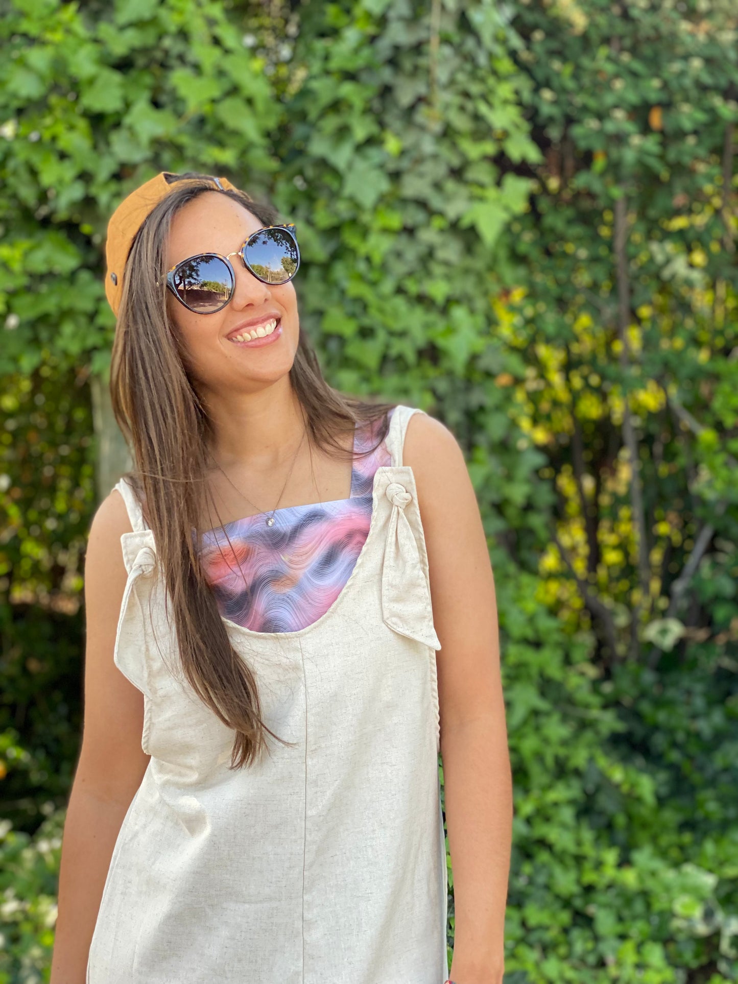 JARDINERA LINO CORTA BEIGE.